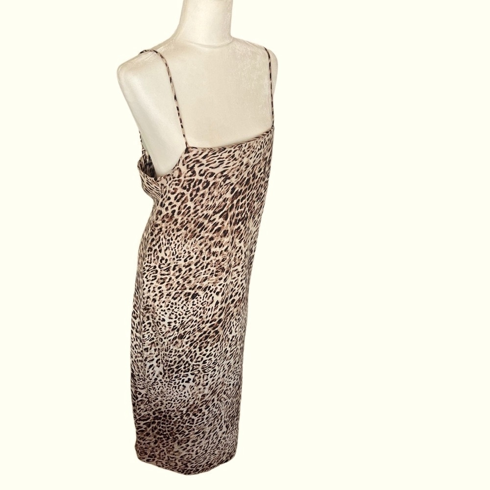 Banana Republic Maxi Animal Print Slip Dress Size Medium - Picture 2 of 7